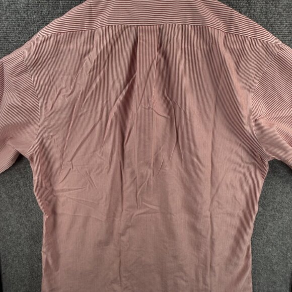 Brooks Brothers Red Non-Iron Button-Down 17.5 34/35 Slim Striped Cotton Shirt - Picture 13 of 14